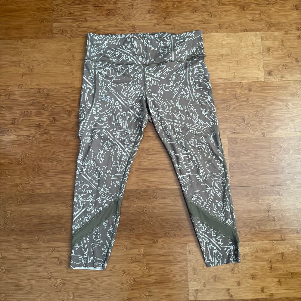 Under Armour Capri Leggings Womens XL Logo Active Sports Training Gym